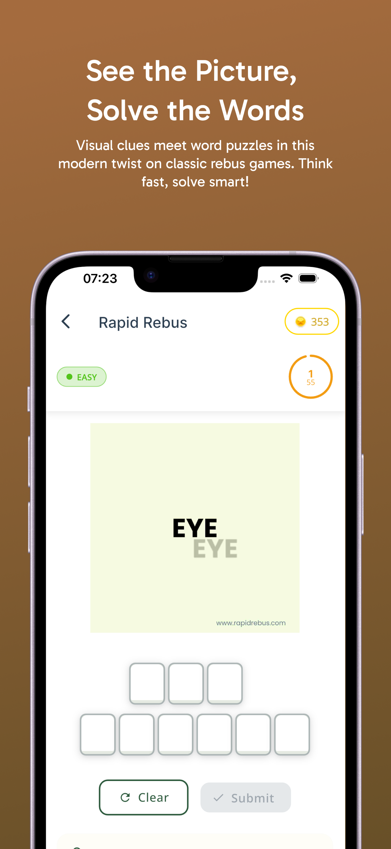 RapidRebus puzzle screen